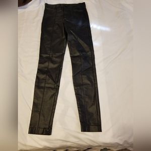 Zara Pants Black Leather Women's Size Small